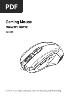 MSI Gaming Mouse User Manual