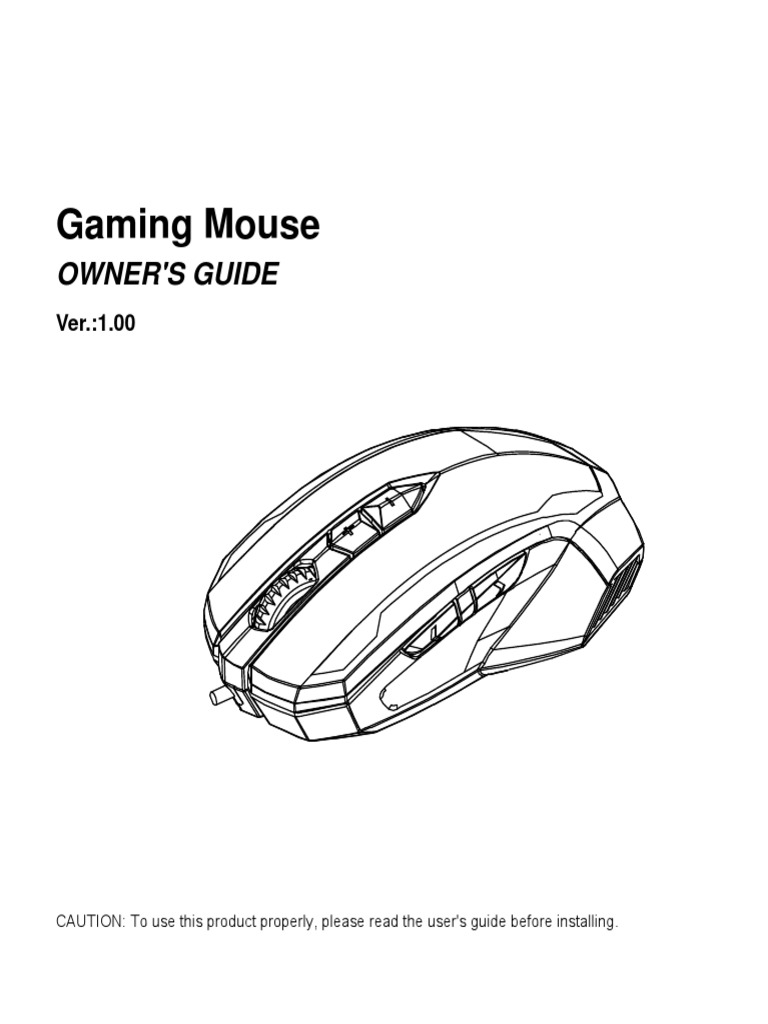 MSI Gaming Mouse User Manual | PDF | Button (Computing) | Double Click
