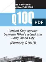 Q100 Bus Schedule