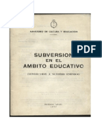 Subversión en el ámbito educativo