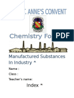 Manufactured Substances in Industry