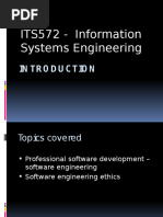 Topic 1 - Introduction To Information Systems Engineering