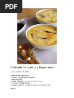 Clafoutis de Ameixa e Especiarias