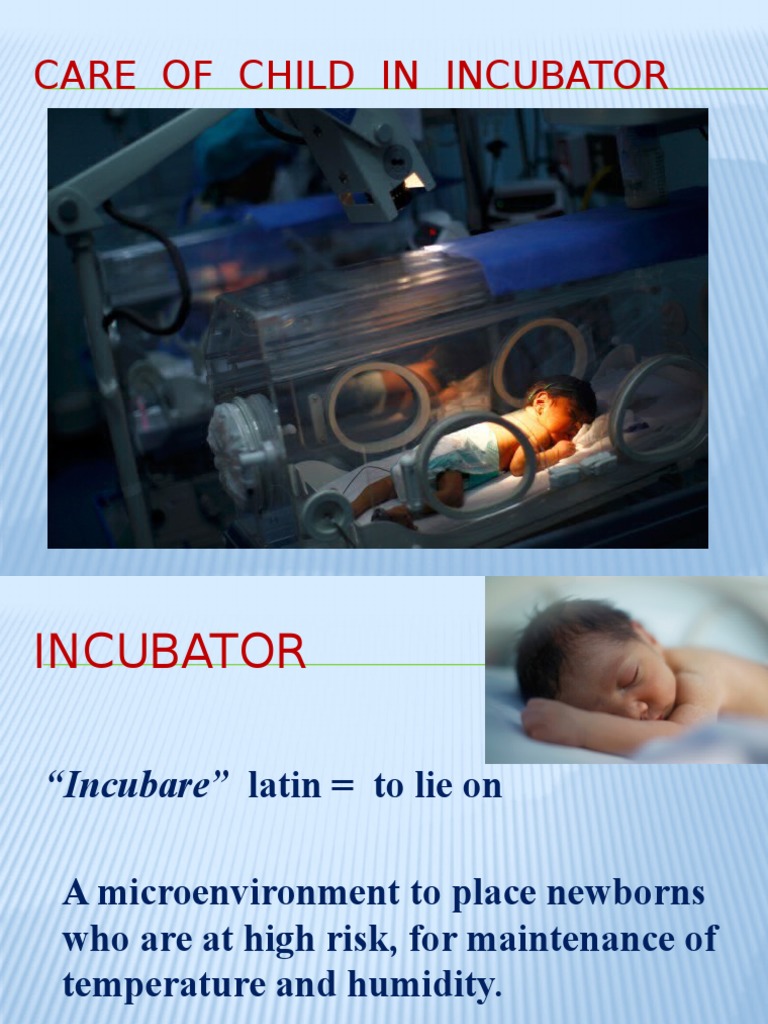 care of child in incubator