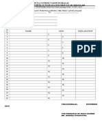 Attendance List For Next Level Exam