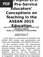 Asst. Prof. Roger Don SJ. Cerda / Asst. Prof. George D. Paguio Pasig City University, Philippines