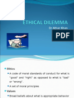 Dr Athar Khan's Guide to Ethics and Resolving Ethical Dilemmas