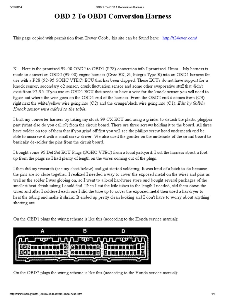 Honda Del Sol 95 Wiring Harnes - Wiring Diagrams