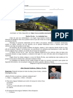 Actividad Machu Picchu