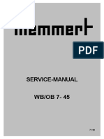 Memmert Water Bath WB-OB 7-45 - Service Manual