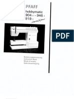 Pfaff 904-1-919 1 946 1 Hobbymatic Manual en de Fr Nl