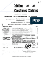 Revista Católica de Las Cuestiones Sociales. 1-1913