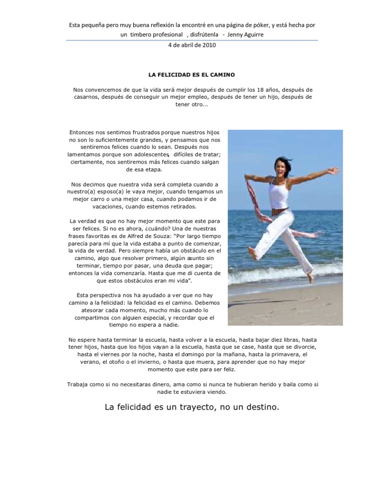 La Felicidad Es El Camino | PDF | Felicidad
