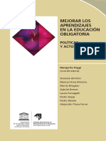 Mejorar Los Aprendizajes en La Educación Obligatoria. Políticas y Actores