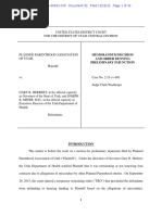 Doc 30 Order Denying Planned Parenthood PI