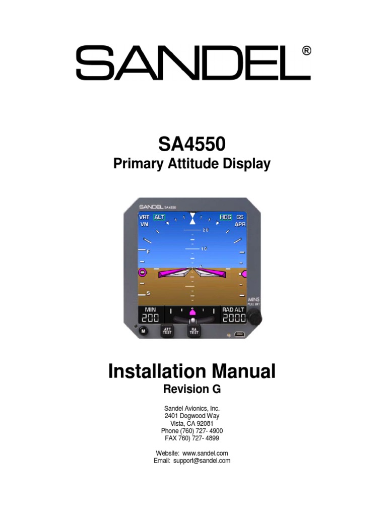 SA4550 82010 Im G Installation Manual | PDF | Federal Aviation ...