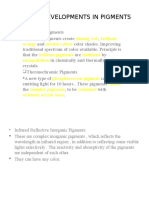 Recent Developments in Pigments