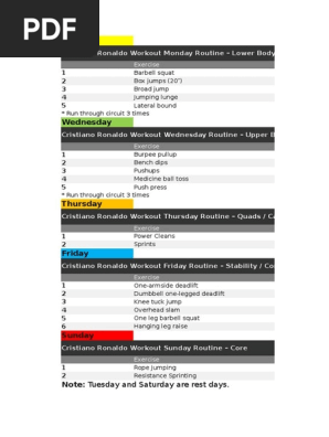 Fitness Plan