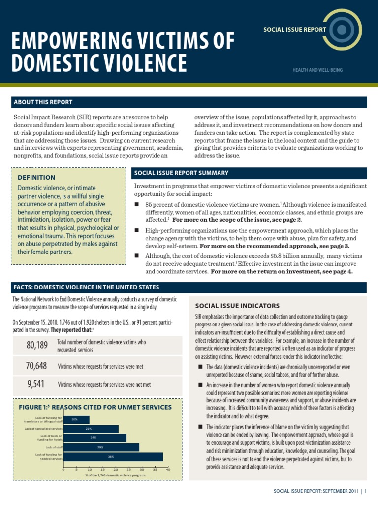Empowering Domestic Violence Victims | PDF | Domestic Violence ...
