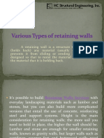 Various Types of Retaining Walls