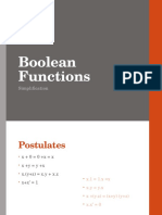 Boolean Functions: Simplification