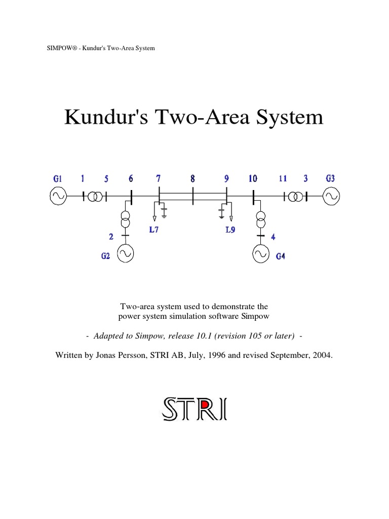 Kundurs Two Area System | PDF | Eigenvalues And Eigenvectors | Electric ...