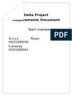 Della Project Requirements Doc