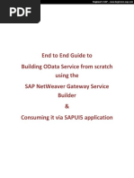 End To End OData Service SAPUI5 Application