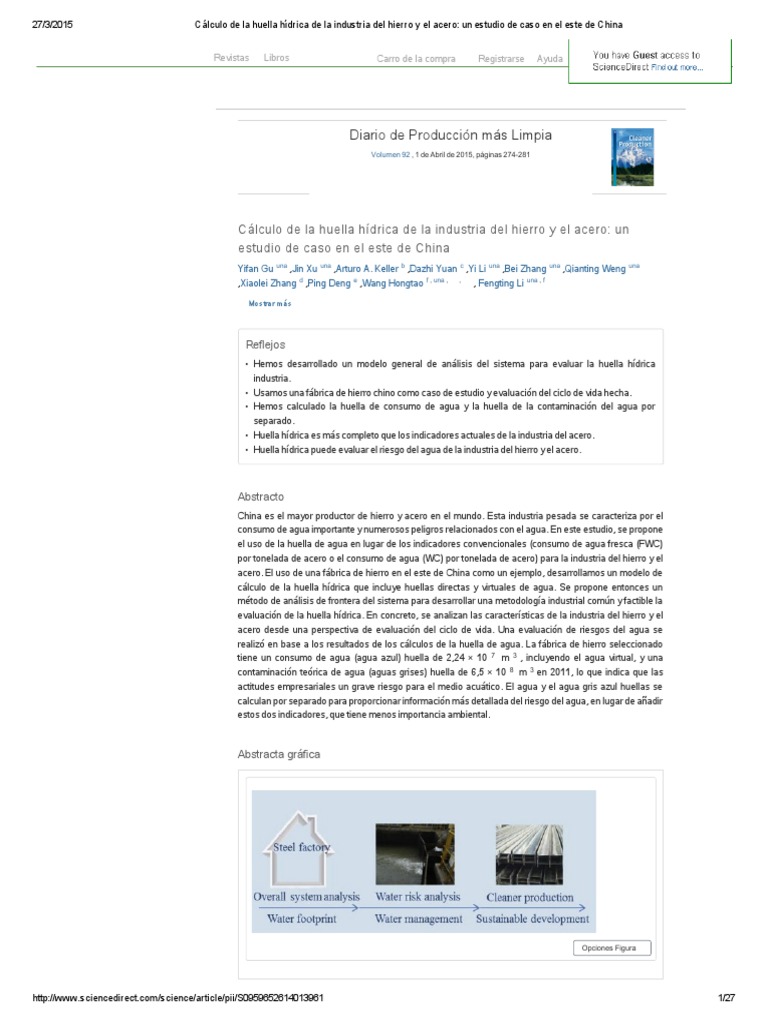 Cálculo de La Huella Hídrica PDF | PDF | Uso del agua | Evaluación del ...