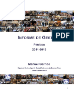 Informe de Gestión Manuel Garrido