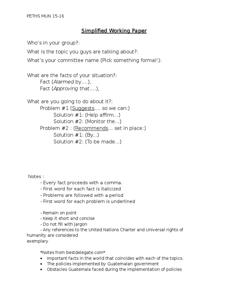 Simple Working Paper | PDF