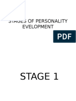 Stages of Personality Evelopment