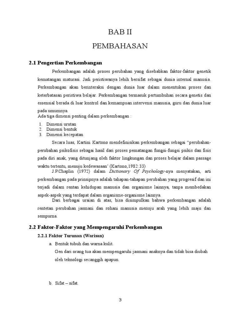 Tahapan Perkembangan Anak | PDF