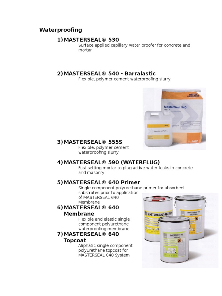 Waterproofing | PDF