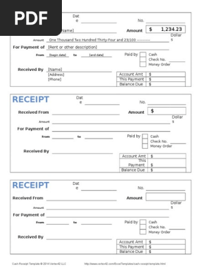 Cash Receipt