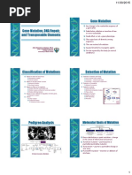 Gene-Lecture 13- Gene Mutation and Repair