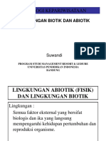 Ekologi Pariwisata - Lingkungan Abiotik-Biotik