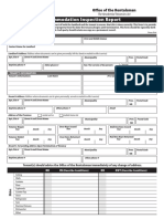 Accommodation Inspection Report: Office of The Rentalsman