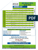 JEE Main Online Paper Answer Key 2015 v2