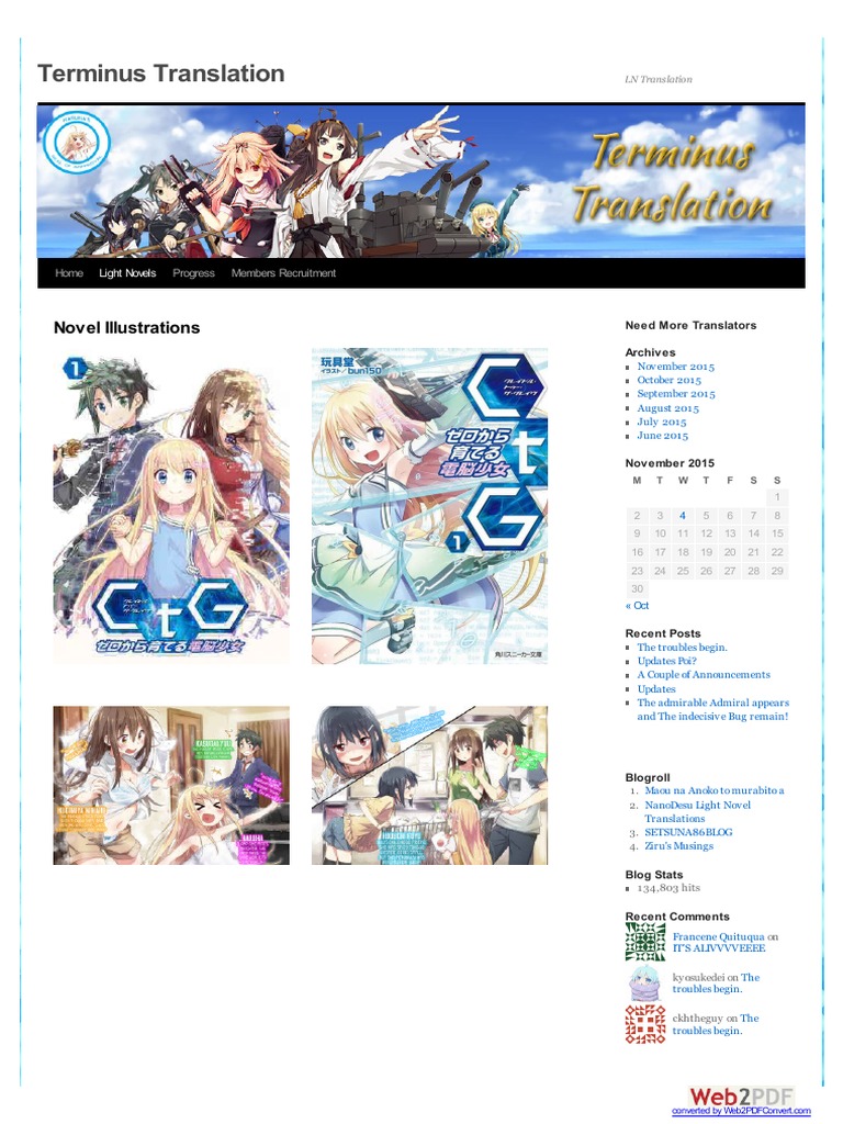 Novel Illustrations for Light Novels | PDF