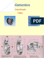 Especificação Falhas Rolamentos