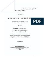 Lectures On The Nyaya Philosophy, Embracing The Text of The Tarka Sangraha