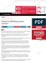 Human Trafficking A Grave Concern - Letters - The Star Online