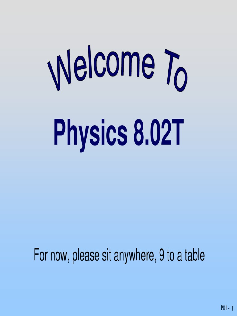 MIT Physics 8.02: Electromagnetism Overview | PDF
