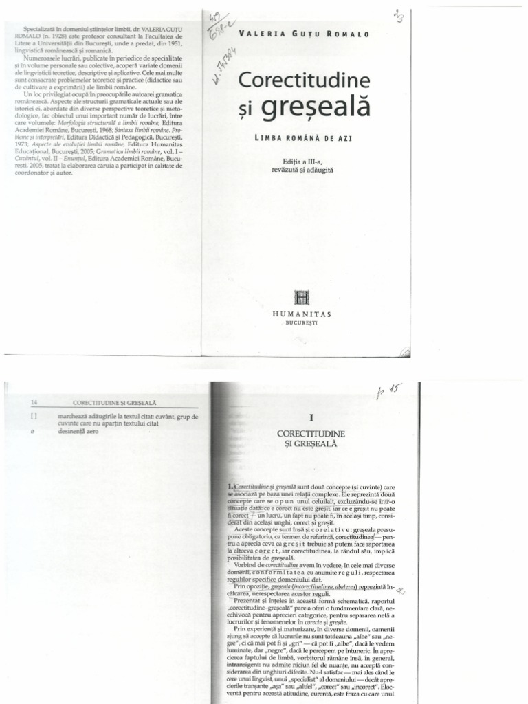 Corectitudine Si Greseala PDF | PDF