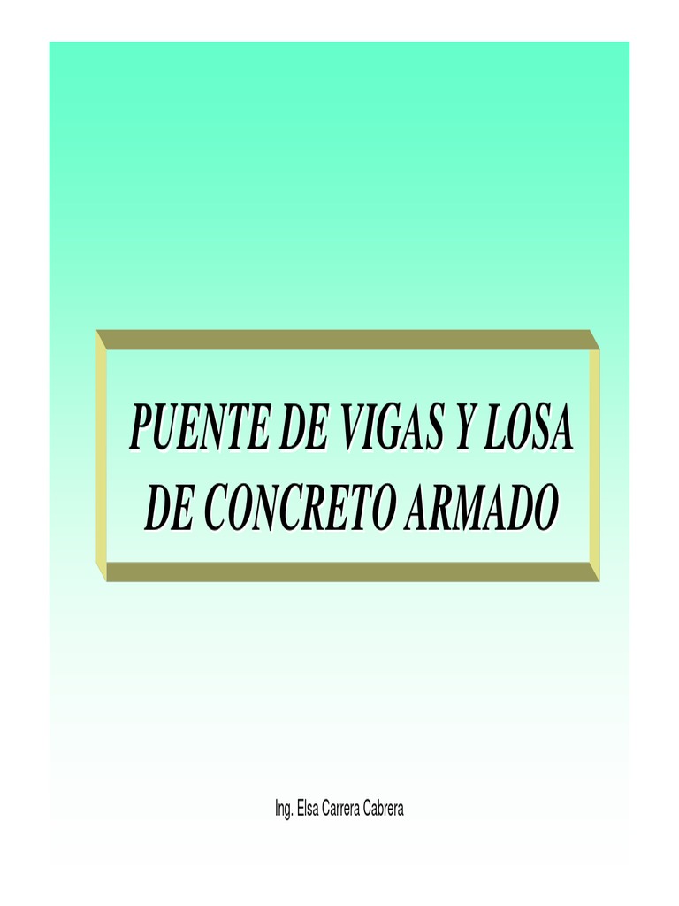 10 Puentes de Vigas y Losa LRFD - BHR PDF | PDF | Ingeniero civil |  Carpintería