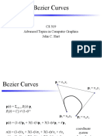 Bezier Curves: CS 319 Advanced Topics in Computer Graphics John C. Hart
