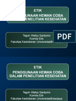 Penggunaan Hewan Coba Dan Penulisan