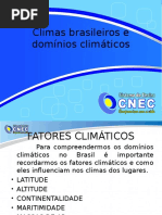 Climas Brasileiros e Dominios Climaticos