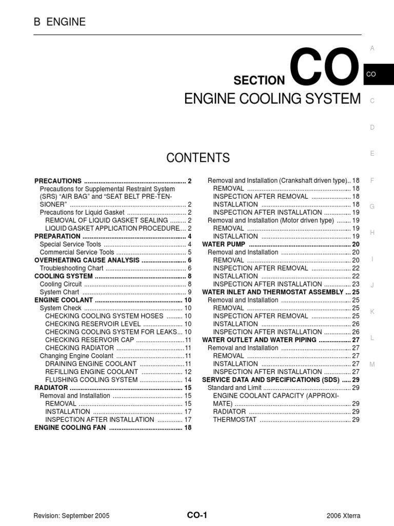 2005 NISSAN XTERRA SERVICE MANUAL intelligence overview